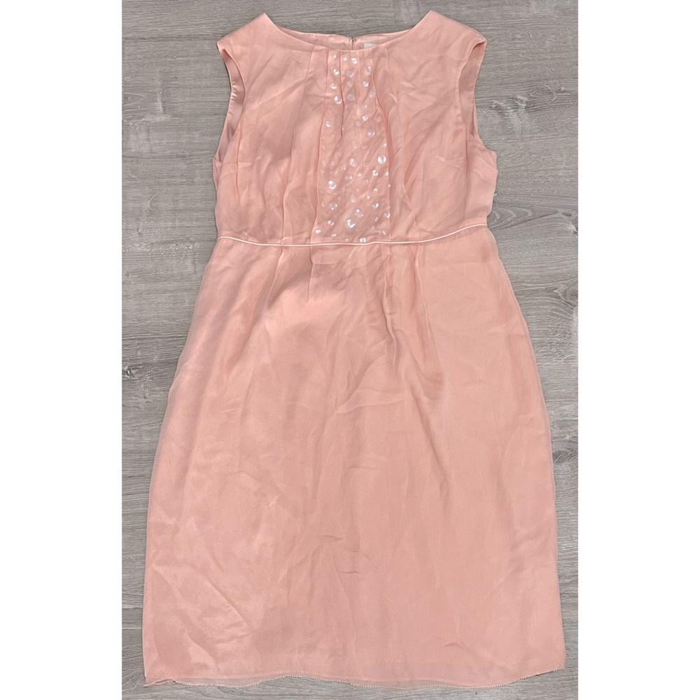 NWT Boden Peach Sequin Midi Dress Size 12L